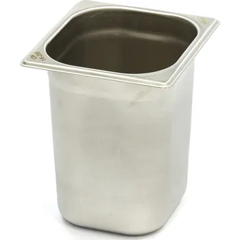 Dóza na potraviny Gastronádoba 1/6 GN – hloubka 20 cm – 17,6 x 16,2 cm – nerezová ocel