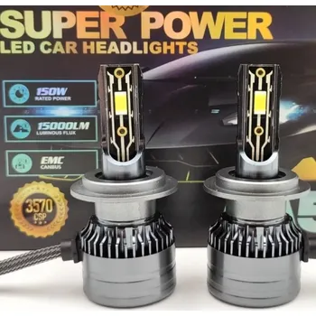 Autožárovka LED A5 autožárovka H7 6000K 15000lm 2x75W, sada 2ks (LED A5 headlight H7 6000K 15000lm 2x75W)