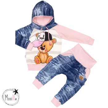 Tepláková souprava - Medvídek GIRL " cool=hustý " ( kapuca ) Velikost: 92