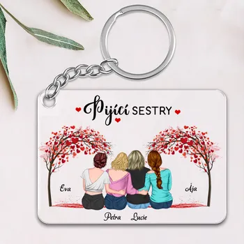 Plakát Klíčenka - Nejlepší kamarádka 2 - až 4 holky 7 cm x 5 cm / 1 + 1 zdarma