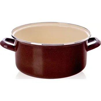 Hrnec Emaliovaný hrnec Brown 26 cm, 5 l Orion