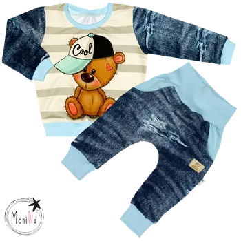 Tepláková souprava - Medvídek BOY " cool=hustý " (bez kapuce) Velikost: 128