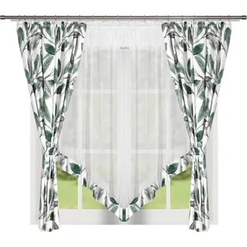 Fliying Hotová záclona Eleonora bílá/šedá, 400x160 cm