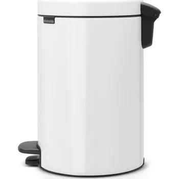 Odpadkový koš Brabantia, Odpadkový koš s pedálem NewIcon s kovovým kbelíkem 12 l bílý - Formadore