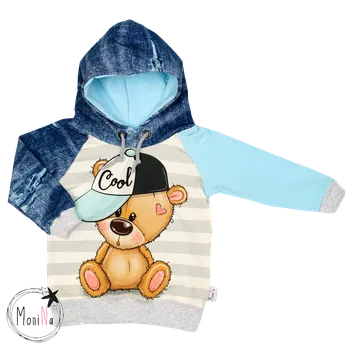 Mikina s kapucí - Medvídek BOY " cool=hustý " Velikost: 74