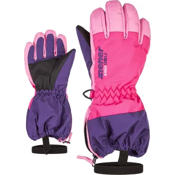 Dětské zimní rukavice Ziener LEVIO AS® MINIS 129 - celorozepínací prstové velikost rukavic 4 roky/104 cm/3