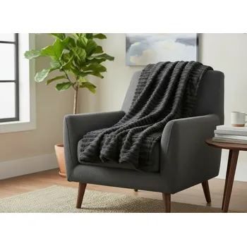 Přehoz na lůžko Přehoz na křeslo - sedačku AGNE zelená 70x160 cm Mybesthome