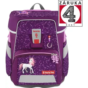Školní batoh Školní aktovka Step by Step SPACE, Pretty Unicorn - 5 dílný set, AGR certifikát