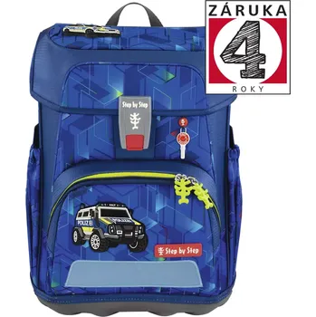 Školní aktovka Step by Step CLOUD, Police Truck Charly - 5 dílný set, AGR certifikát