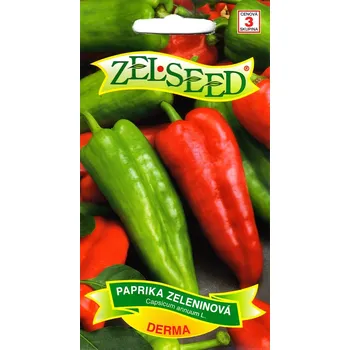 Semeno Paprika zeleninová Derma (dlouhá, zelená-červená, kápie, polní) 12/2028