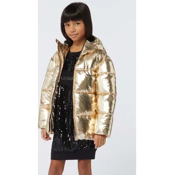 Dětská bunda Karl Lagerfeld Z30234.156.162 zlatá 10Y, vel. 162