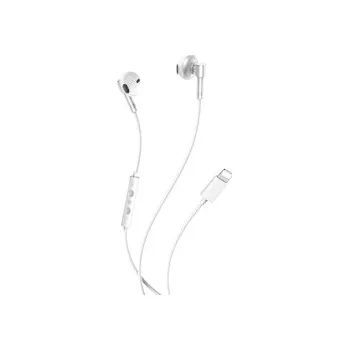 Sluchátka Hands Free XO-EP61, Lightning konektor, s mikrofonem, barva bílá