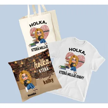 Gadget Sada - Holka, která miluje knihy 9 Světle modrá / 2XL