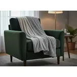 Přehoz na křeslo - sedačku LUXURY stříbrná 70x160 cm Mybesthome