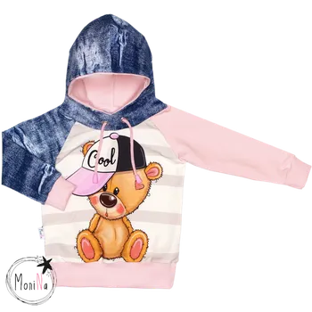 Mikina s kapucí - Medvídek GIRL " cool=hustý " Velikost: 128