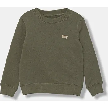 Chlapecká mikina Dětská mikina Levi's MINI LOGO CREWNECK SWEATSH 8EE331.B zelená 78X, vel. 92