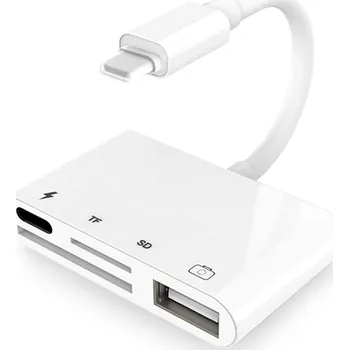 Čtečka paměťových karet Čtečka SD/TF karet + USB + Lightning pro zařízení s Lightning konektorem