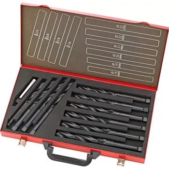 Vrták Sada vrtáků na kov 14-23mm,10ks DIN345 HSS MK v kufru FORTIS