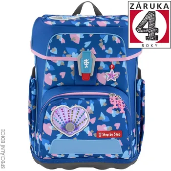 Školní aktovka Step by Step CLOUD REFLECT, Seashell Pearl - 5 dílný set, AGR certifikát