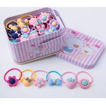 Sada barevných gumiček do vlasů, 40 ks – typ I