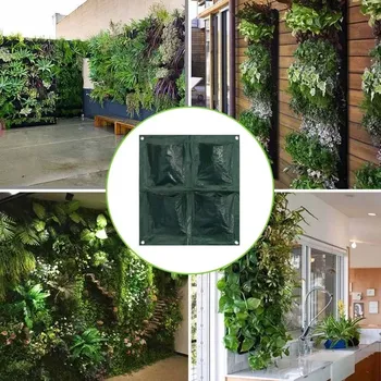 Květináč Závěsný vertikální květináč se 4 kapsami