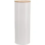 Kuchyňský kovový dóza na potraviny s bambusovým víkem Whiteline 28,5 cm