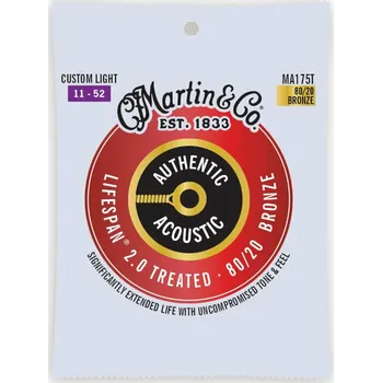 Struna pro kytaru a smyčcový nástroj Martin Authentic Lifespan Struny pro akustickou kytaru (Jako nové)