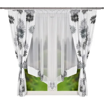 Fliying Hotová záclona Eleonora šedá 400x160 cm