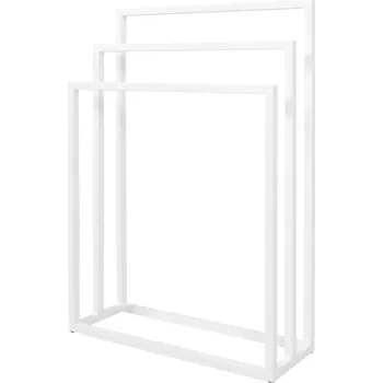 Držák na ručník Stojan na ručníky TOWEL 3 bílý KS-26/85x60x20 cm