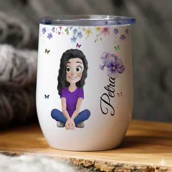 Termohrnek nerezový, 350 ml - pro milovníky pletení 350 ml