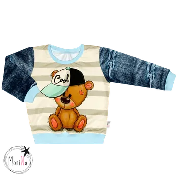 Mikina bez kapuce - Medvídek BOY " cool=hustý " Velikost: 80