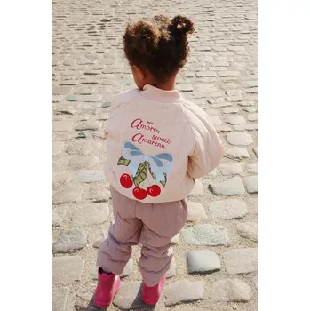 Chlapecká bunda Dětská bomber bunda Konges Sløjd JUNO BOMBER JACKET KS103484.G.9BYA béžová 01X, vel. 80