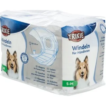 toaleta pro psa Trixie Papírové pleny pro fenu 12 ks/bal Velikost: S-M: 28-40 cm