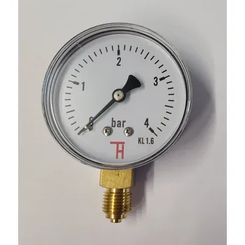 THERMIS MANOMETR D63/x1/4'', ROZSAH 0-4 BAR, SPODNÍ PŘÍPOJ