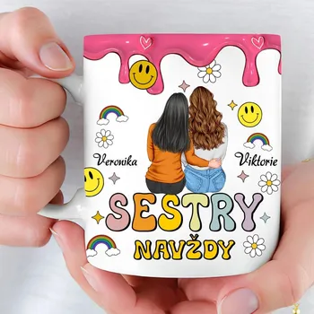 Hrnek - Sestry navždy 4 - Až 4 holky Bílá