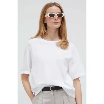 Bavlněné tričko United Colors of Benetton 3BL0E17G5.101 bílá 00X, vel. XL