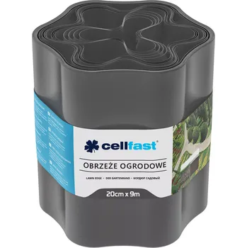 Zahradní obrubník Zahradní obruba 9 m 20 cm grafitová