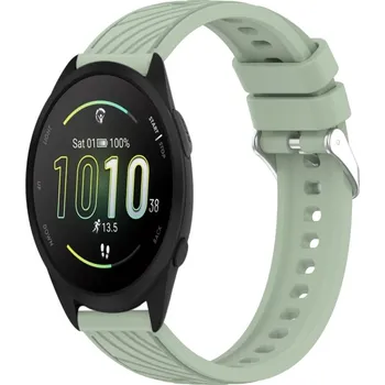 Příslušenství k chytrým hodinkám VSECHNONAMOBIL 91301 PRINTY Silikonový řemínek pro Garmin Forerunner 165 světle zelený