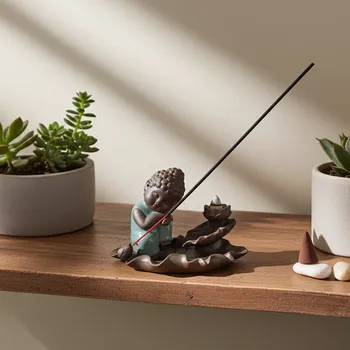 Aroma lampa Buddha na Listu Vonné tyčinky / kužely Keramika 14cm