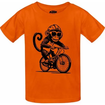 Triko KTM FACTORY WILD YOUTH SHIRT MONKEY, FIRE ORANGE 104