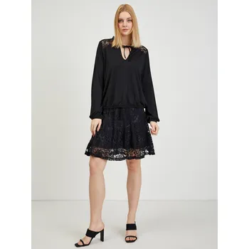 Dámská halenka Černá dámská halenka s krajkou ORSAY - Dámské Orsay černá 2067254