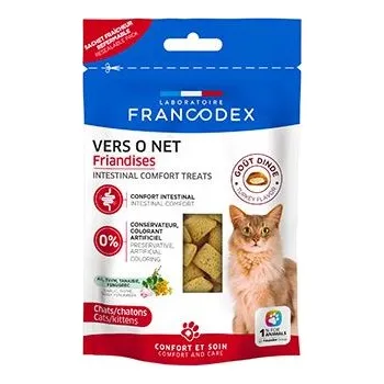 Pamlsek pro kočku Francodex Pochoutka Intestinal Comfort kočka 65g