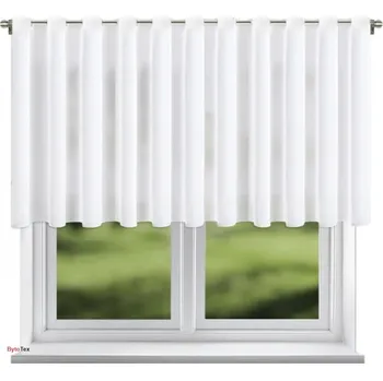 Záclona BytoTex Voálová záclona s kroužky Nani bílá 400x120 cm