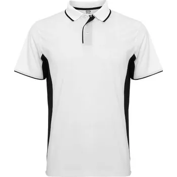 Pánská košile Montmelo unisex sportovní polokošile s krátkým rukávem - Bílá / Černá, M