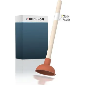 Kirchhoff 99908100 Profesionální pístová hubice 115 mm, přísavka na ucpané dřezy, kuchyňské dřezy,