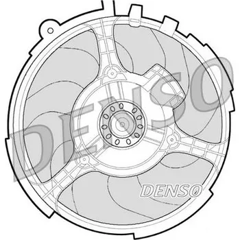 Chladič motoru Větrák, chlazení motoru DENSO DER09060