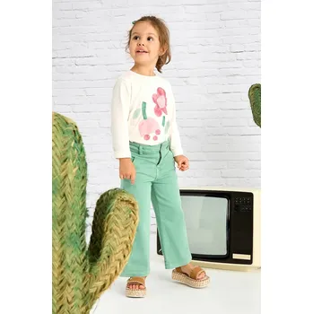 Oblečení a móda Dětské kalhoty Mayoral 3555.6G.Mini.PPYA zelená 76X, vel. 116