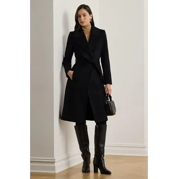 Dámský kabát Vlněný kabát Lauren Ralph Lauren 297962169 černá 99X, vel. 40