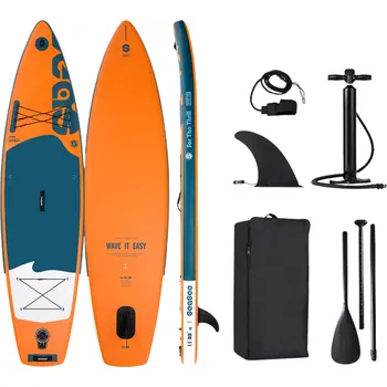 Paddleboard nafukovací sup plovák beach dolphin oranžový