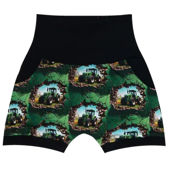 Kraťasy Baggy - Traktory zelené Velikost: 80